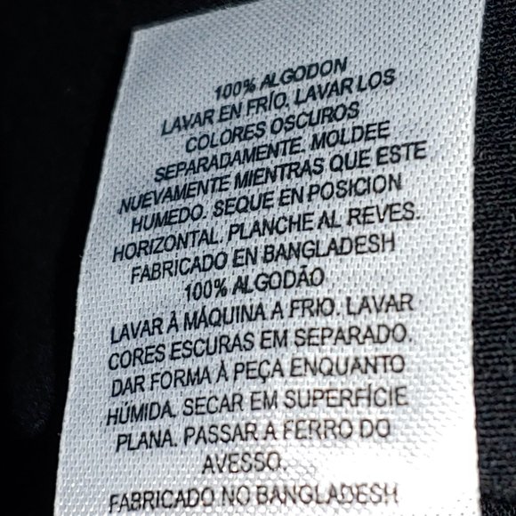 French Connection polo with contrast panel and collar in black and gray size XL - Picture 9 of 10